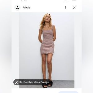 Aritzia Times tweed dress 8